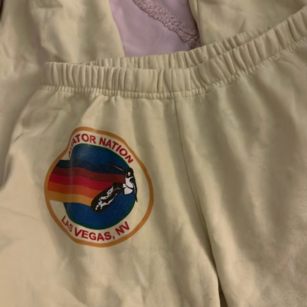 NEON aviator nation sweats very comfy